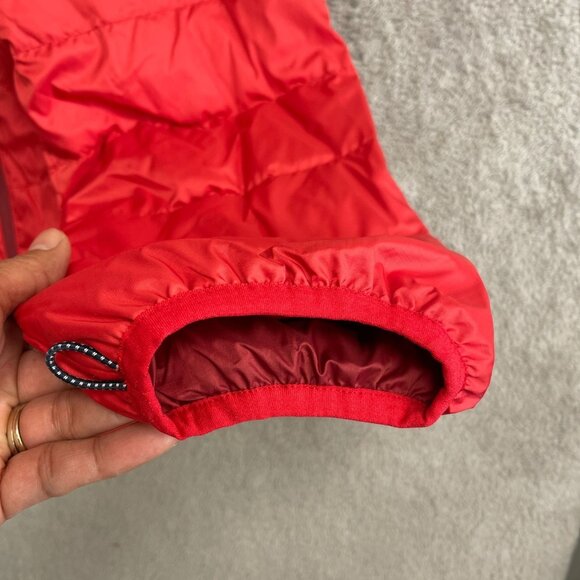 NEW Lands' End Men's L Full Zip Packable Down Jacket Classic Red Lightweight - Picture 7 of 10